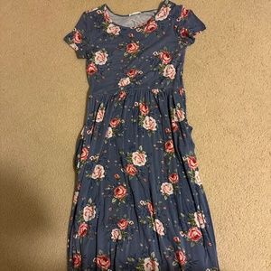 Blue Floral Dress